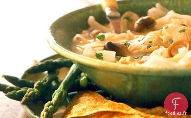 Soupe de Nouilles au Poulet Aigre-Chaud