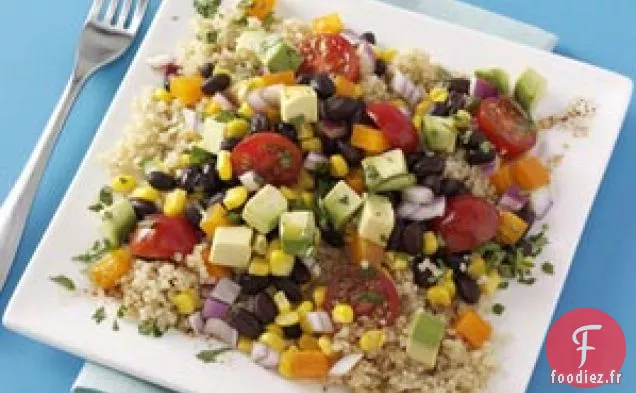 Salade de quinoa et haricots noirs