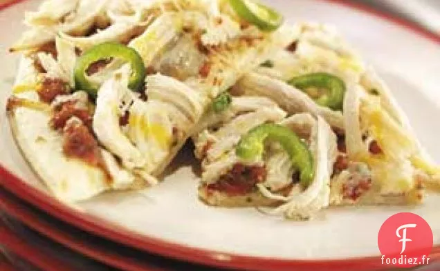 Pizza au poulet et au jalapeño
