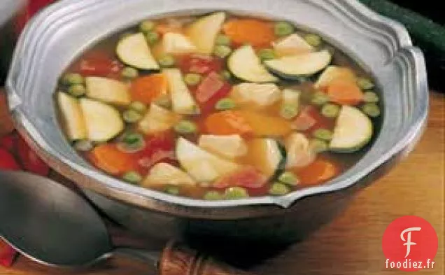 Soupe au poulet de la récolte