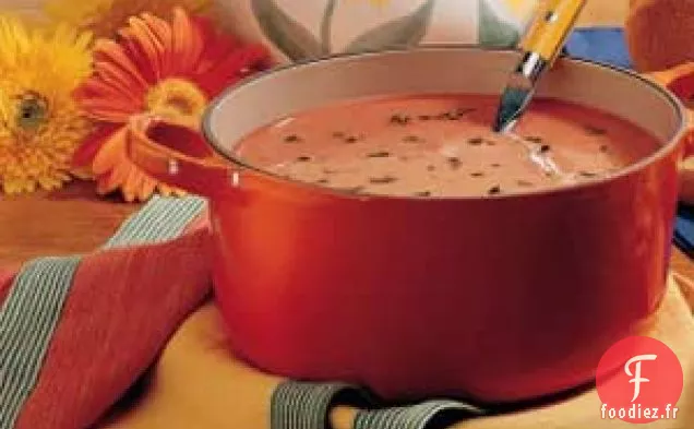 Soupe crémeuse aux tomates