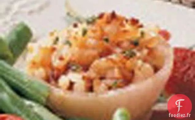 Oignons farcis aux pommes de terre