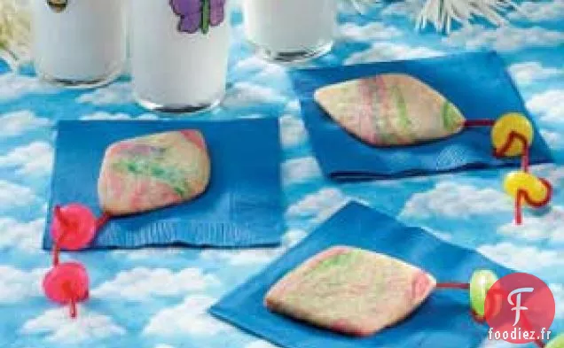 Biscuits cerf-volant teints