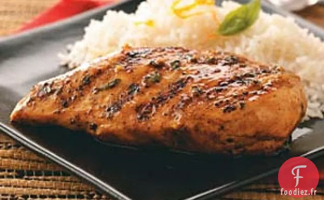 Poulet glacé à l'orange et à l'érable