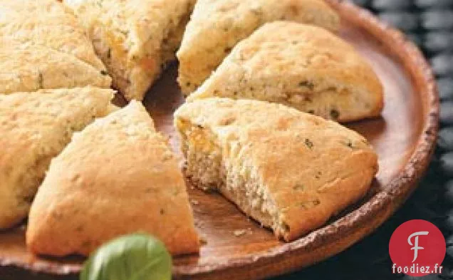 Scones à la marmelade de basilic