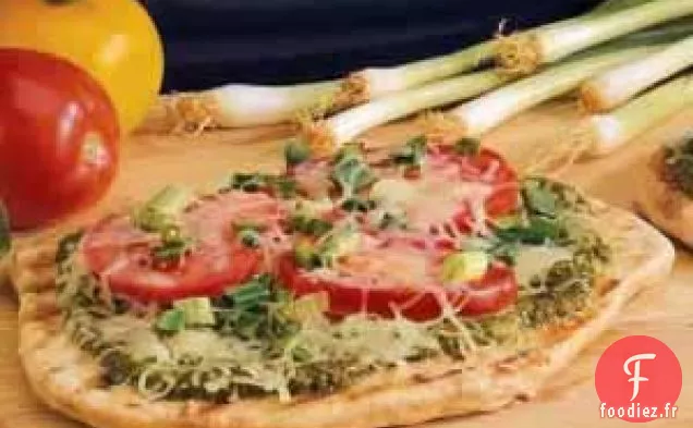 Pizzas grillées individuelles