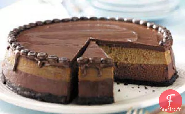 Cheesecake moka étagé