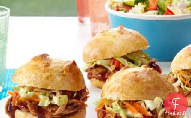 Mini-burgers au poulet BBQ