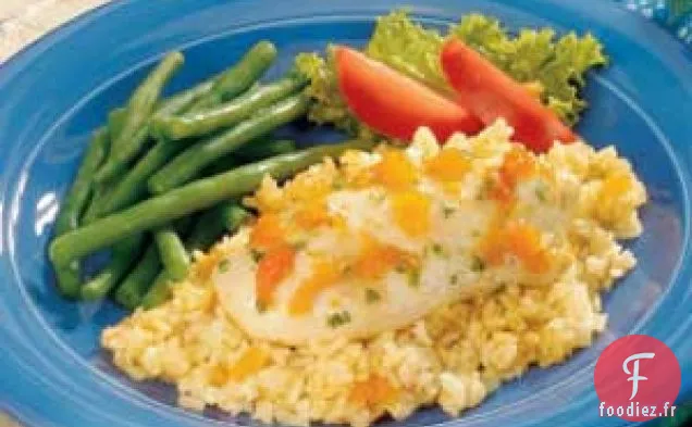 Poulet et riz ensoleillés