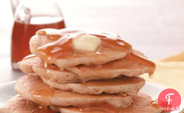 Crêpes aux pommes sucrées au sirop de cidre