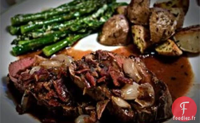Filet de bœuf aux échalotes rôties