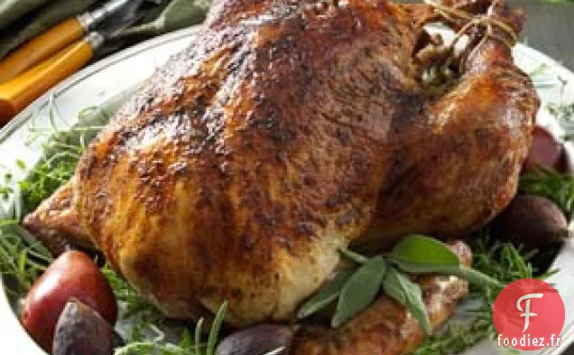 Dinde saumurée aux herbes