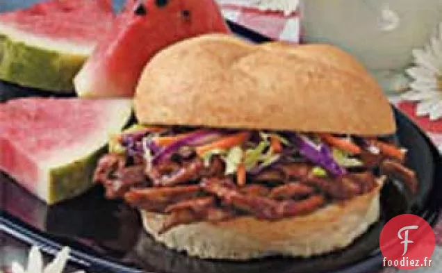 Sandwichs au porc et à la salade de chou