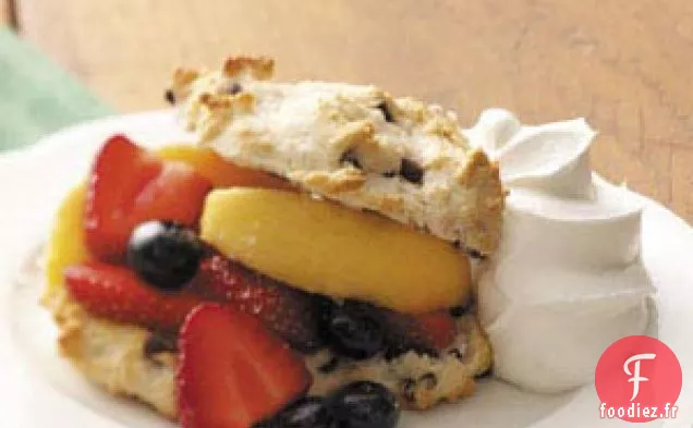 Shortcakes aux trois fruits