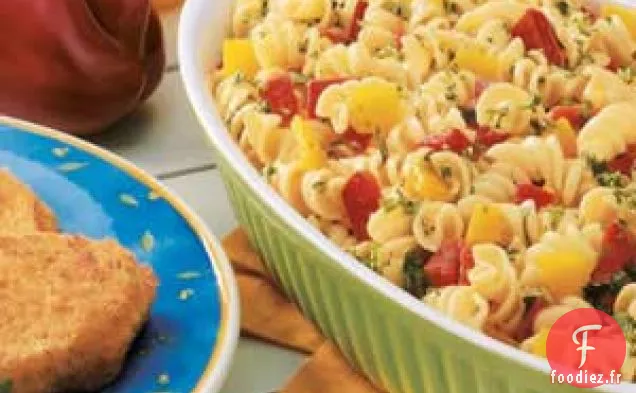 Pâtes et poivrons