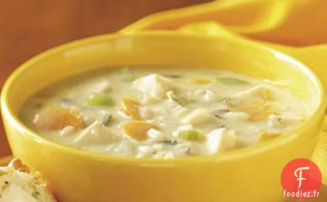 Chaudrée de poulet et de riz sauvage