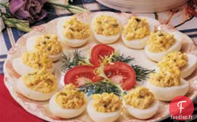 Œufs mimosa au crabe
