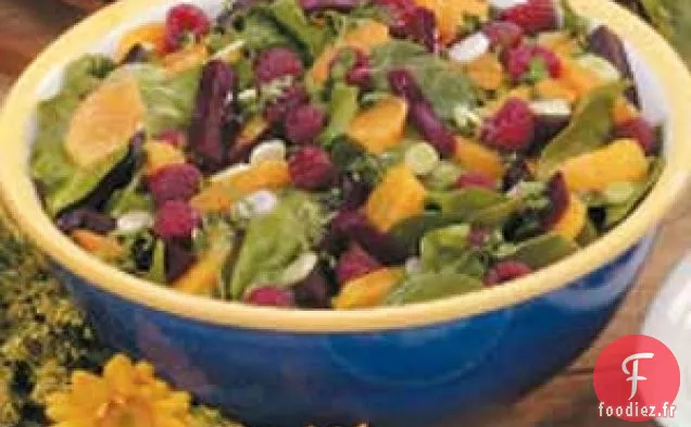 Salade de betteraves et d'épinards