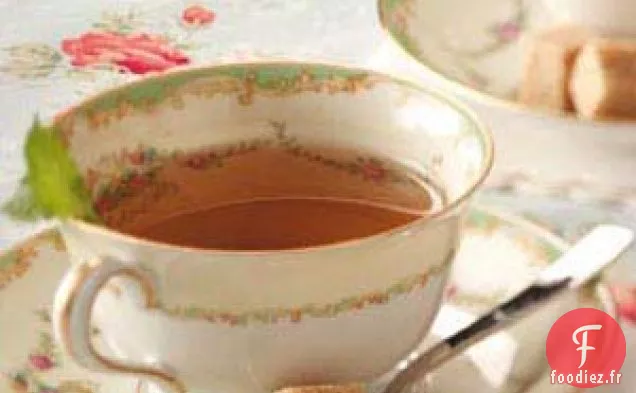 Thé à la menthe et à la lavande