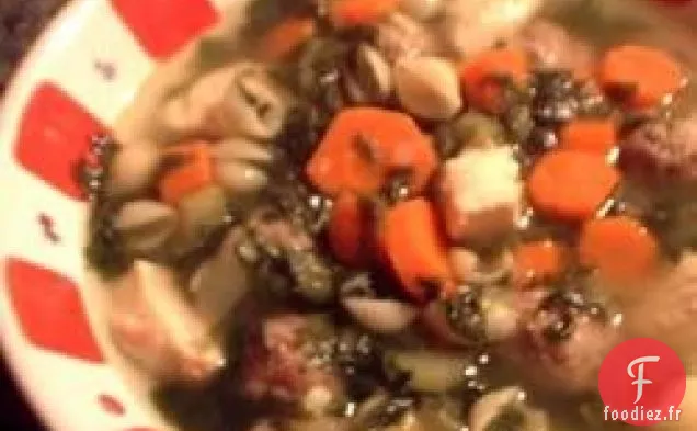 Soupe de mariage italienne pour fête
