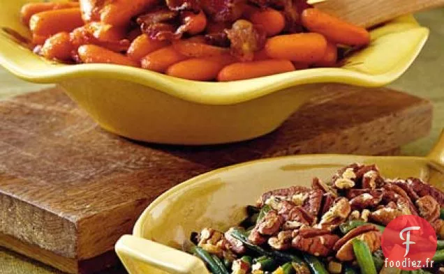 Carottes Glacées au Bacon et à l'Oignon