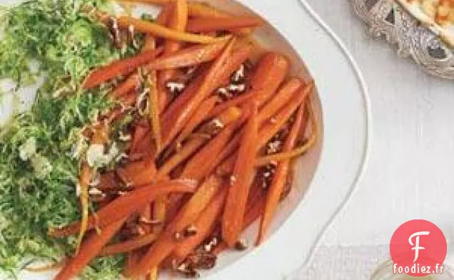 Carottes Glacées À La Cassonade Au Romarin Et Aux Pacanes