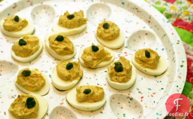 Œufs Farcis à l'Anchois et au Persil Italien