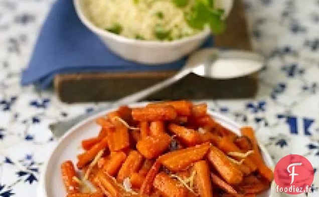 Carottes Rôties Avec Vinaigrette Au Citron
