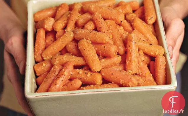 Carottes Glacées à l'Orange et au Gingembre