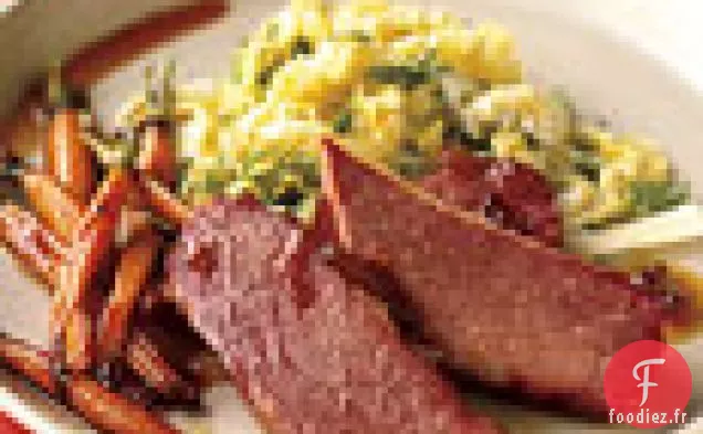 Corned Beef et Carottes avec Marmelade - Glaçage au Whisky