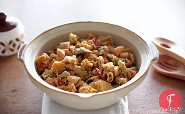 Pesto De Carottes Et De Noix Avec Légumes Au Four Et Vegeroni