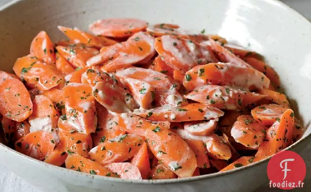 Carottes avec Vinaigrette au Tahini