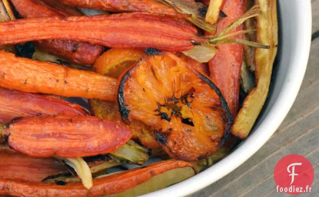 Carottes et Panais Rôtis à l'Orange