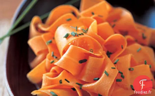 Rubans de Carottes glacés à l'Orange