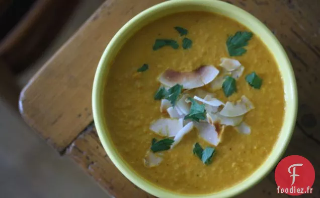 Soupe Au Curry Rouge aux Carottes Rôties