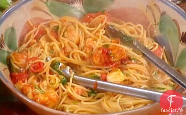 Spaghetti à la Lotte et aux Piments Forts