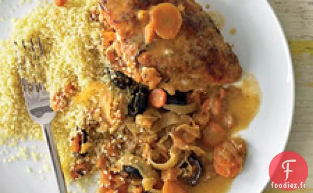 Poitrines De Poulet Au Fenouil, Carottes Et Couscous