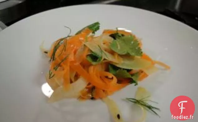 Enchevêtrement de Carottes Et de Fenouil Épicés