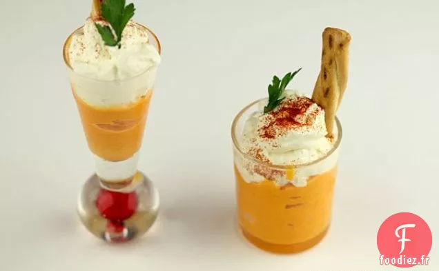 Soupe Froide Aux Carottes Et Au Gingembre (cappuccino De Carottes)