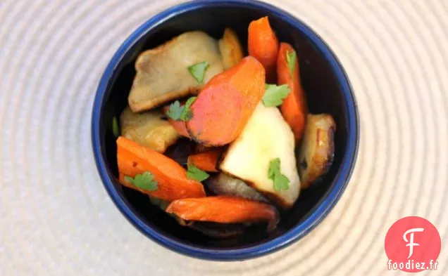 Carottes et Panais Glacés au Miel