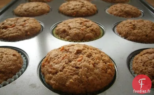 Muffins Aux Carottes de Blé Entier