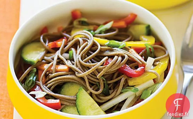 Salade de Soba Froide aux Légumes Croquants