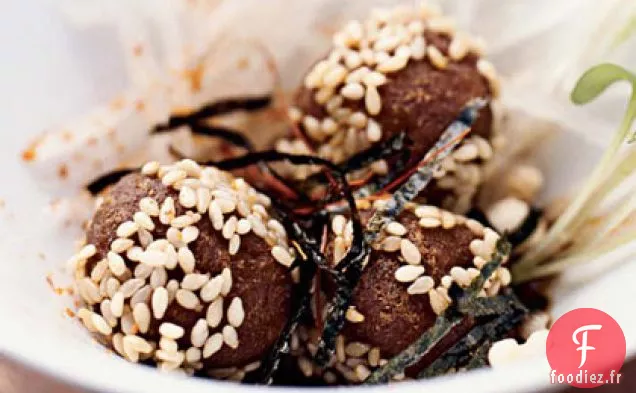 Boules de Crabe Frites Asiatiques