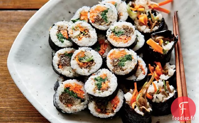 Rouleaux de Sushi Coréens aux Noix - Crumble Edamame