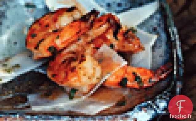 Salade de Crevettes et Daikon avec Dressing - Vinaigrette Shiso