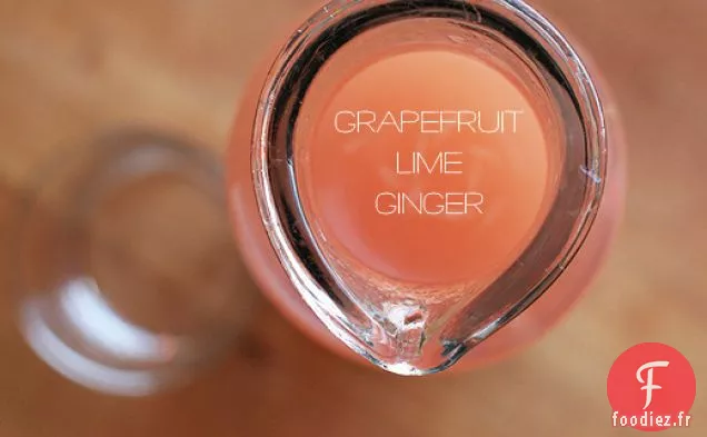 Jus De Pamplemousse, Citron Vert Et Gingembre