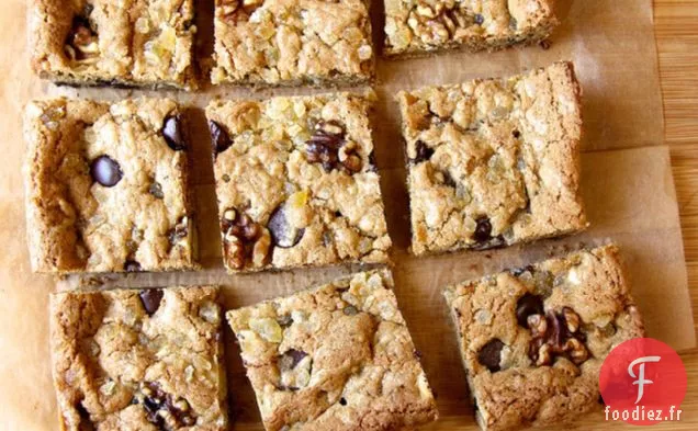 Blondes Au Chocolat au Gingembre Et aux Noix