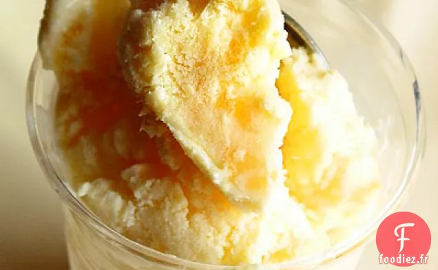 Yogourt Glacé au Gingembre Et à la Mangue