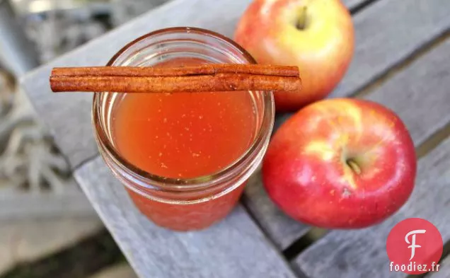 Recette de Cidre de Pomme au Gingembre et au Juju Chaud