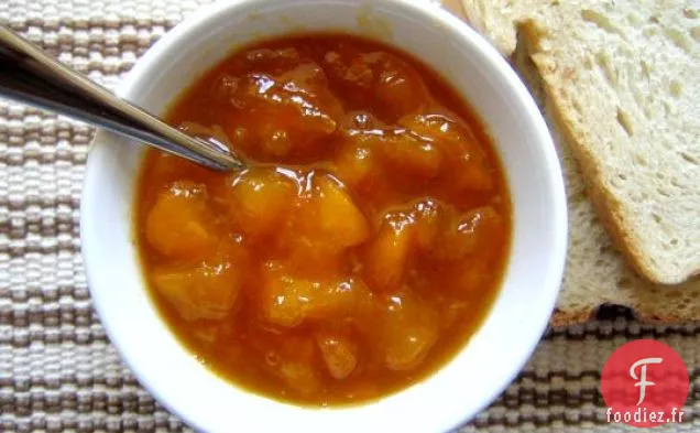 Confiture De Pêche, De Prune Et De Gingembre